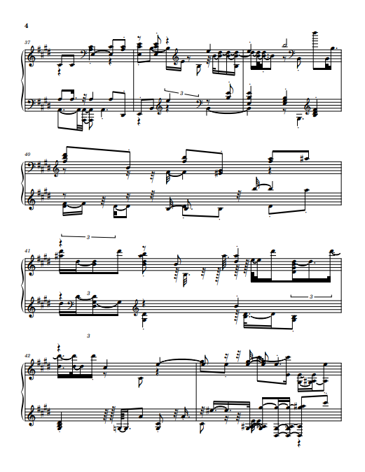 Example quantized sheet music output pg 4