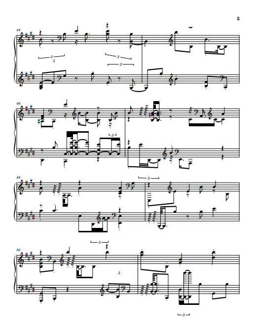 Example quantized sheet music output pg 5