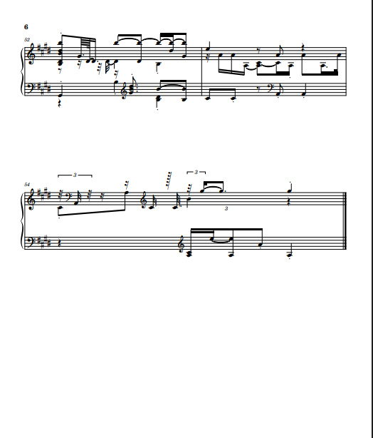 Example quantized sheet music output pg 6