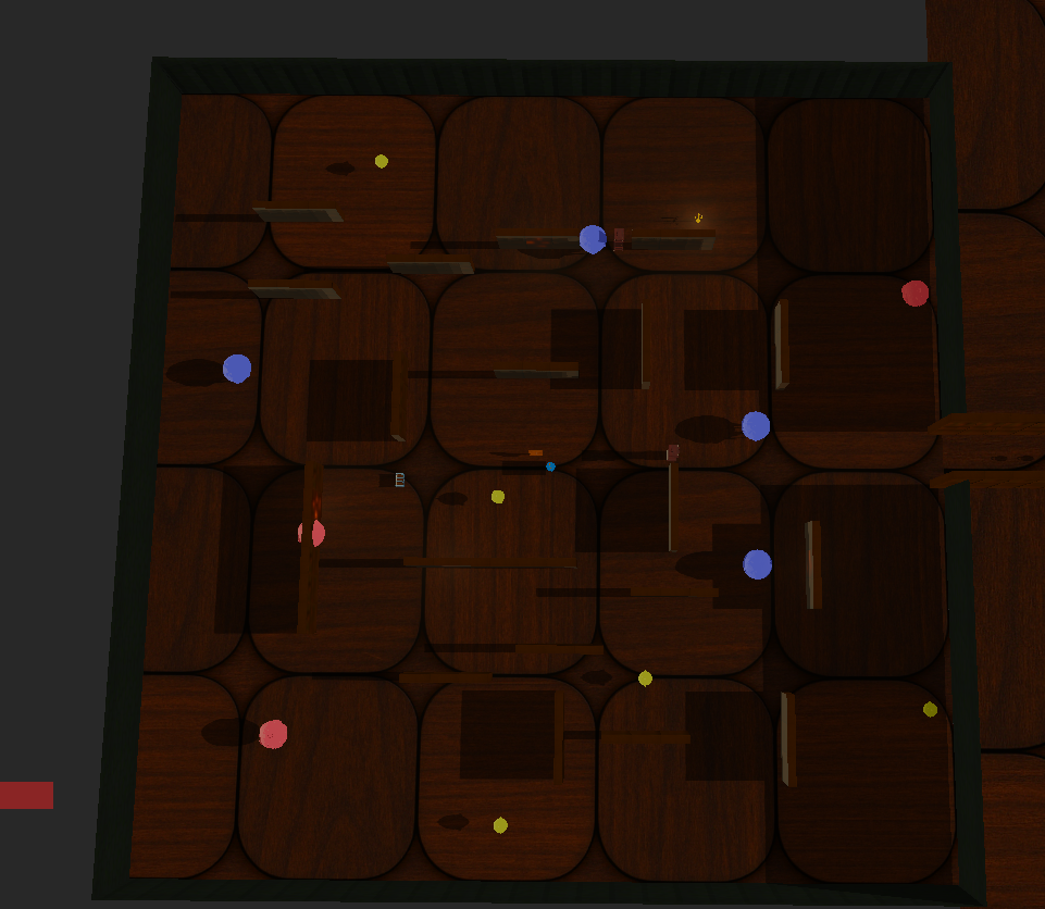 Another view of procedurally generated library