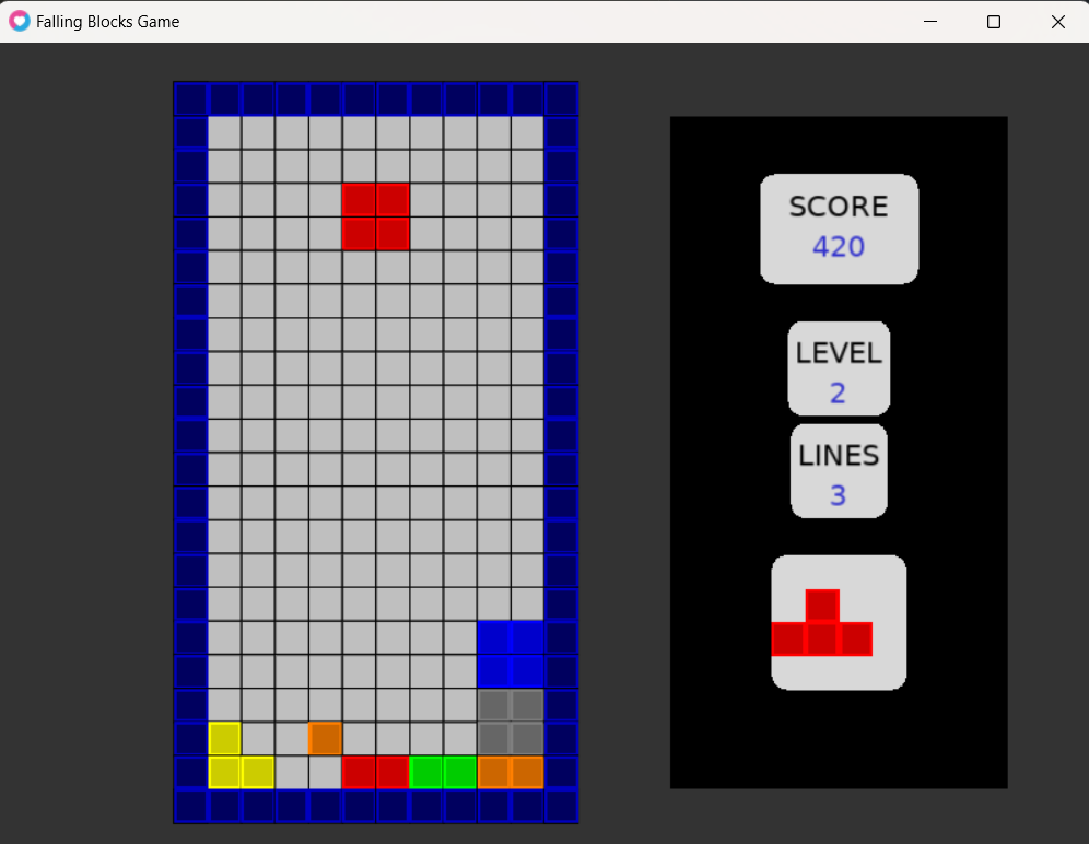 Tetris Lua Gameplay Screenshot